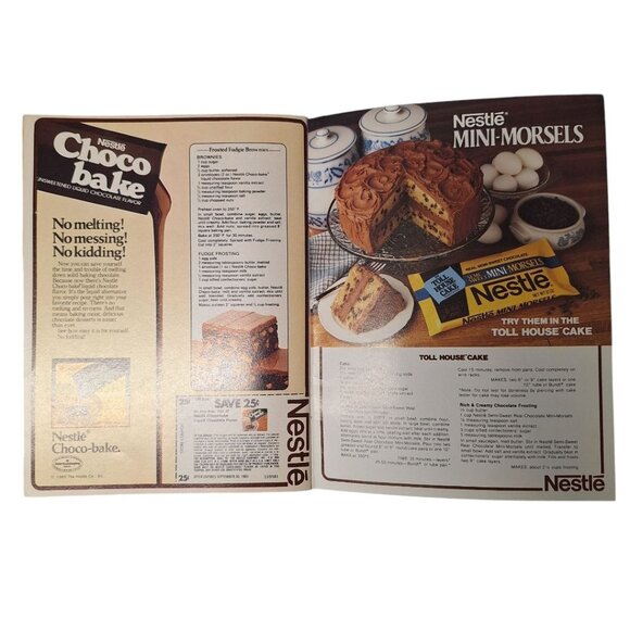 Nestle Better Homes Garden Booklet Chocolate Recipes Desserts 1983 Sweet Vintage - Picture 7 of 9